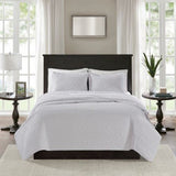 Reversible Quilt Set White Twin/Twin XL