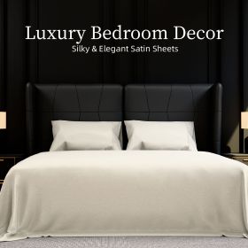Bedding Full Bed Sheets Set - 4 Piece Bedding - Brushed Microfiber - Shrinkage and Fade Resistant - Easy Care (Full, White)