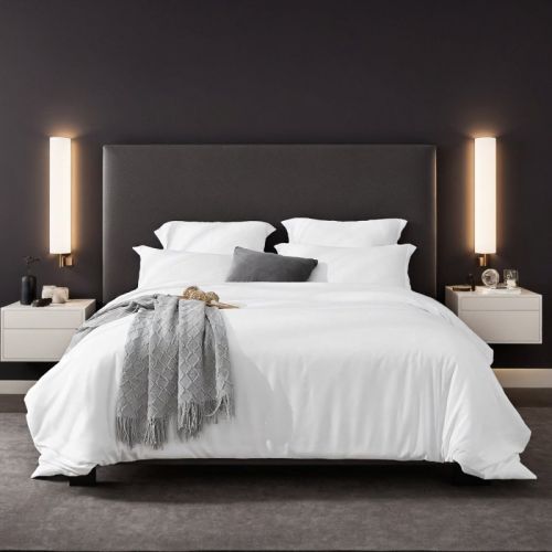 Solid Color Oversized Duvet Cover Set Available In White And Pink. Includes 1 Duvet Cover & 2 Pillowcases. Premium Microfiber Fabric With Hotel-g